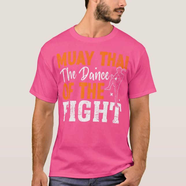 Muay Thai Dance of the Fight Muay Thai T Shirt (Framsida)