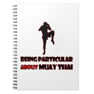 muay thai designer anteckningsbok med spiral