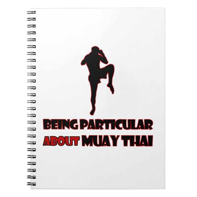 muay thai designer anteckningsbok med spiral (Framsidan)