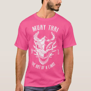 Muay Thai Dragon Thai Boxing and Kickboxing T Shirt