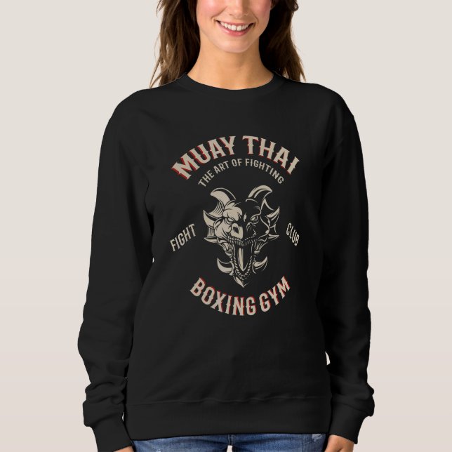 Muay Thai-drake   Mma-fighting Thai-boxning T Shirt (Framsida)