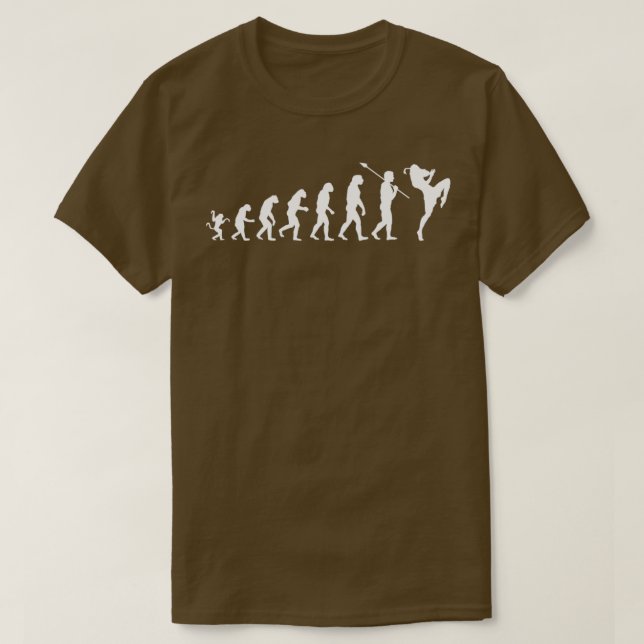 Muay Thai Evolution Thailand Martial Art T Shirt (Design framsida)