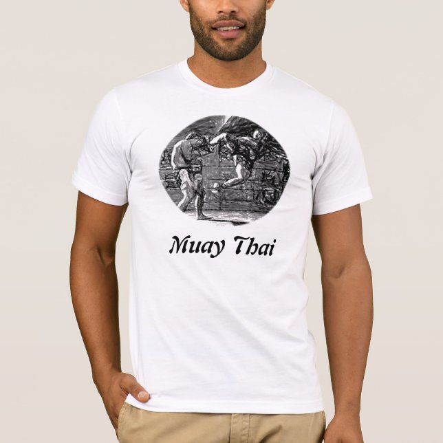 Muay Thai, Fight, Thai-Boxing Tee (Framsida)