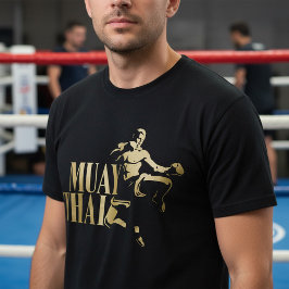 Muay Thai Fighter – Golden Strike T Shirt