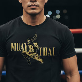 Muay Thai Fighter – Golden Strike T Shirt
