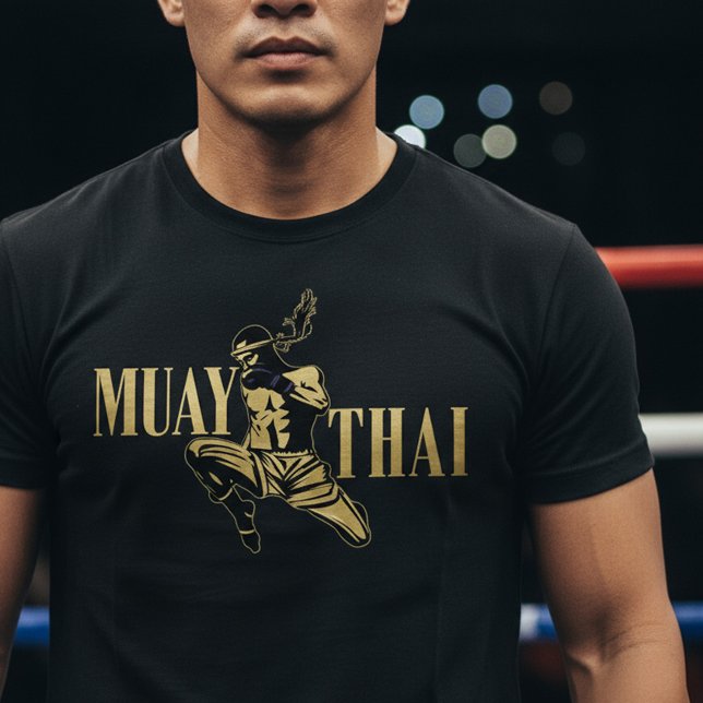 Muay Thai Fighter – Golden Strike T Shirt (Skapare uppladdad)