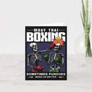 Muay Thai Fighter Mma Vintage Funny Martial Arts H Kort