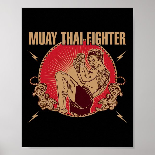 Muay Thai Fighter Poster (Framsidan)