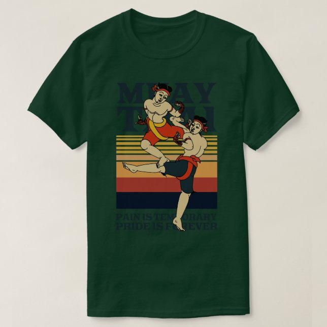 Muay Thai Fighter T Shirt (Design framsida)