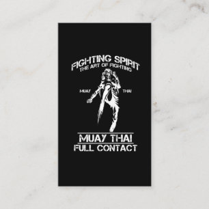 Muay Thai Fullt Kontakta Thai Martial Arts Fighter Visitkort