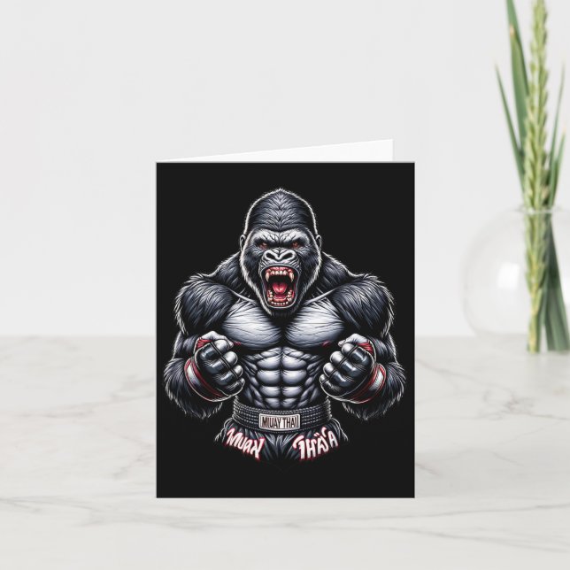 Muay Thai Gorilla - Thai Boxing and Fighting Kort (Framsida)