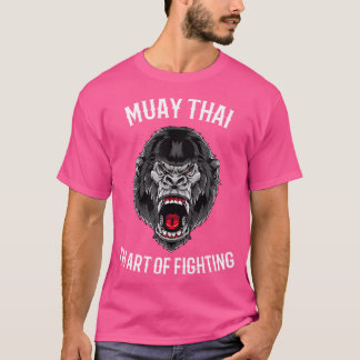 Muay Thai Gorilla Thai Boxing and Kickboxing T Shirt