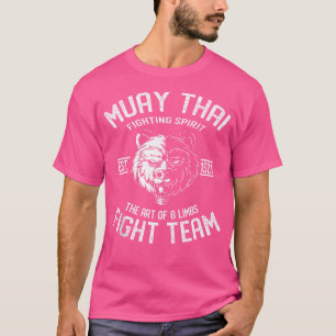 Muay Thai Grizzly Fight Team Nak Muay Kickboxing T Shirt