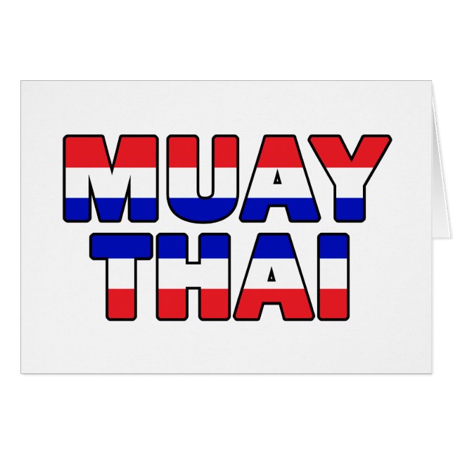 Muay Thai Hälsningskort (Framsidan Horizontal)