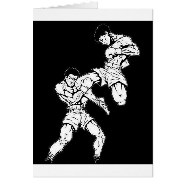 Muay Thai Hälsningskort (Framsidan)