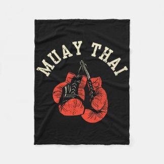 Muay Thai Hobby Boxing Fighter Martial Arts  Fleecefilt