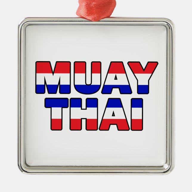 Muay Thai Julgransprydnad Metall (Framsidan)