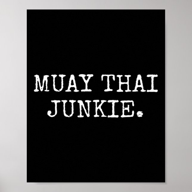 Muay Thai Junkie Muay Thai Boxing Shirts Manar Wom Poster (Framsidan)