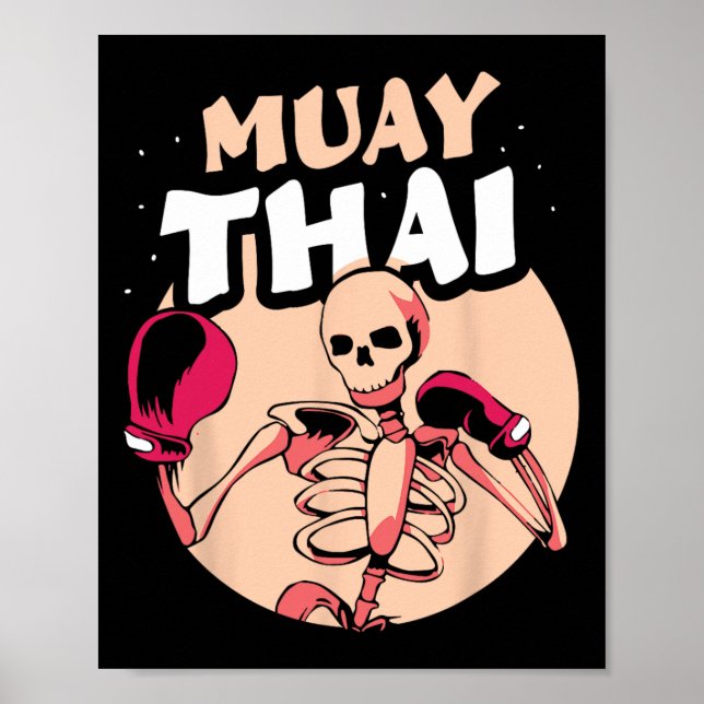Muay Thai-kampsport Hobbyidrottare Boxning  Poster (Framsidan)