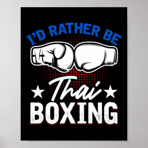 Muay Thai kampsport kickboxning Comt sport thaibox Poster