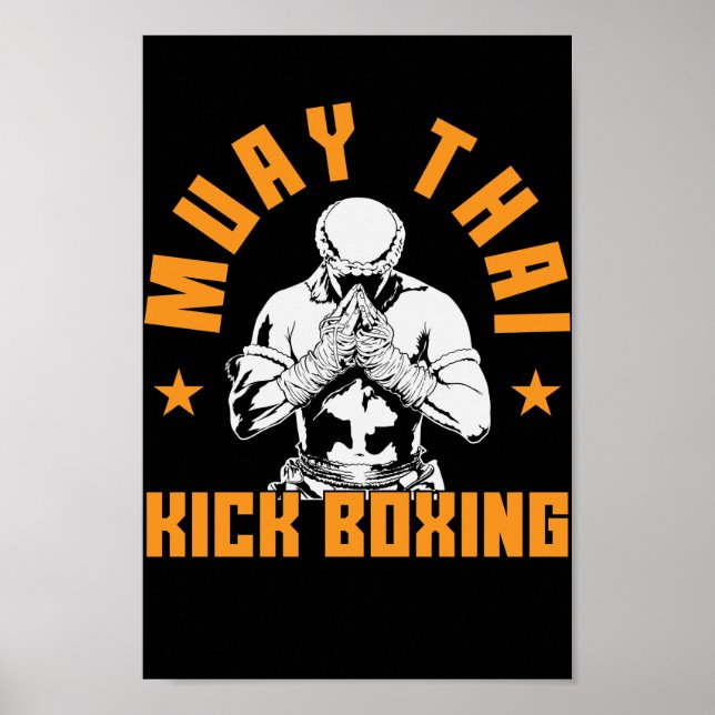 Muay Thai Kickboxen Poster (Framsidan)