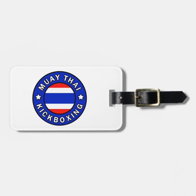 Muay Thai Kickboxing Bagagebricka (Horisontell Framsida)