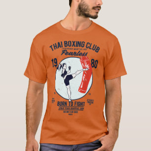 Muay Thai Kickboxing Girl Punchbag Martial Art Tha T Shirt