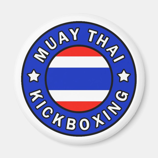 Muay Thai Kickboxing Magnet (Framsidan)