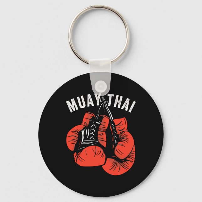 Muay Thai Kickboxing, Muay Thai Gloves, Muay Thai  Nyckelring (Framsida)