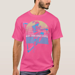 Muay Thai Kickboxing Muay Thai och kaffe T Shirt