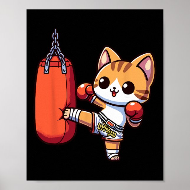Muay Thai Kickboxing, Thai Boxing For Boys, Muay T Poster (Framsidan)