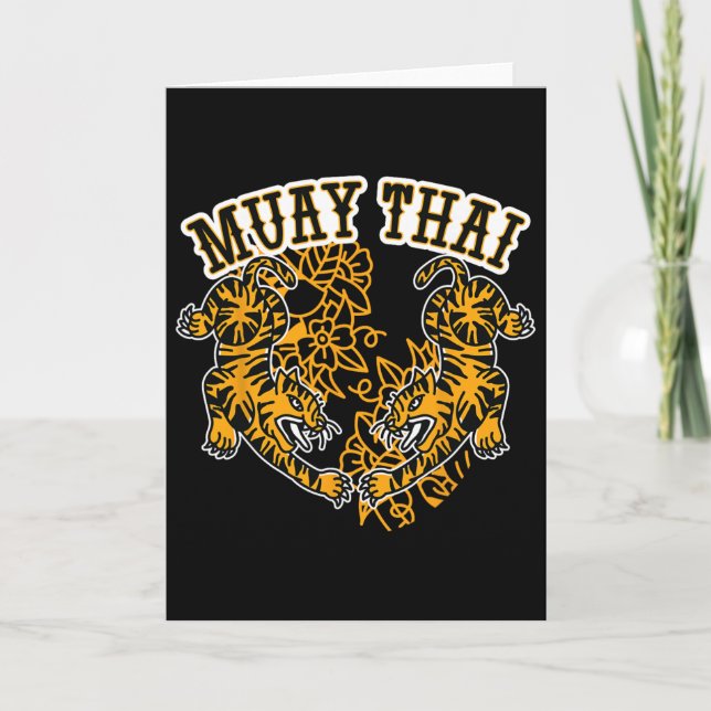 Muay Thai Kickboxning, Muay Thai Tigers, Muay Thai Kort (Framsida)