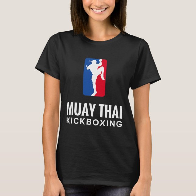 Muay Thai Kickboxning  T Shirt (Framsida)