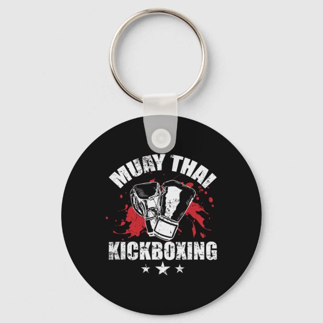 Muay Thai Kickboxning Traditionella tekniker  Nyckelring (Framsida)