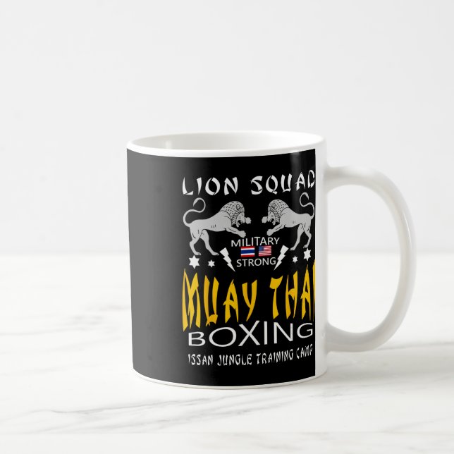Muay Thai Kickboxning Träning Mma Träning Gym  Kaffemugg (Höger)