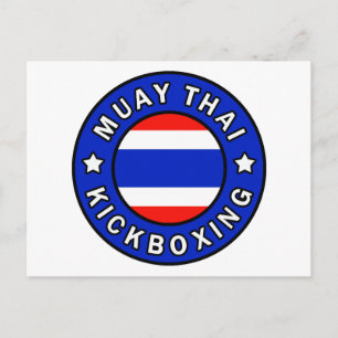 Muay Thai Kickboxning Vykort