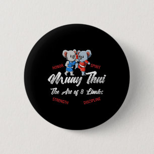 Muay Thai Koala Thaiboxning Och Kickboxning Knapp