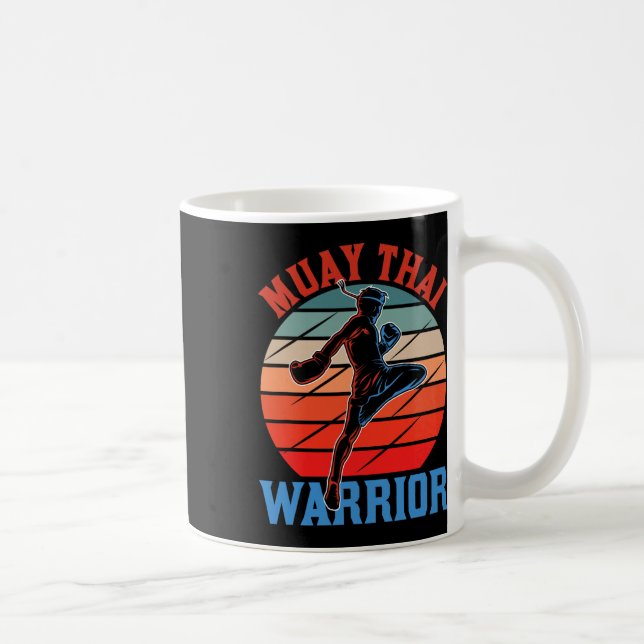 Muay Thai-krigare Kampsportshobby Boxningskämpe Kaffemugg (Höger)