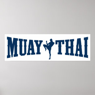 Muay Thai Logotyp Poster