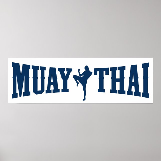 Muay Thai Logotyp Poster (Framsidan)