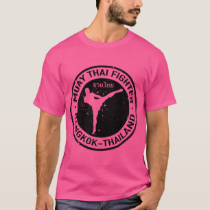 Muay Thai Logotyp (svart) T Shirt