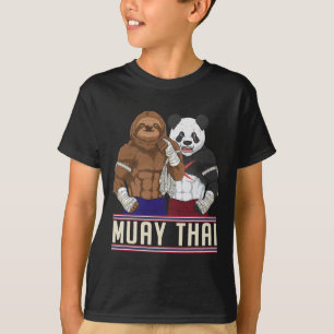 Muay Thai Lutfisk Panda Kickboxningskämpe T Shirt
