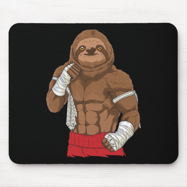 Muay Thai Lutfot Kickboxningskämpe  Musmatta (Framsidan)
