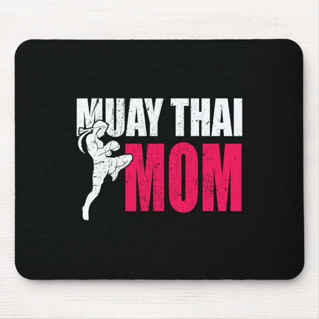 Muay Thai Mamma Present Kvinnor Boxning Kickboxnin Musmatta (Framsidan)