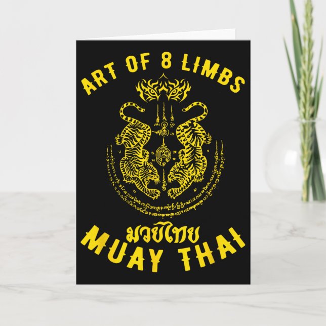 Muay Thai Mäns MMA Tiger Gatukamp Muay Thai Spark  Kort (Framsida)