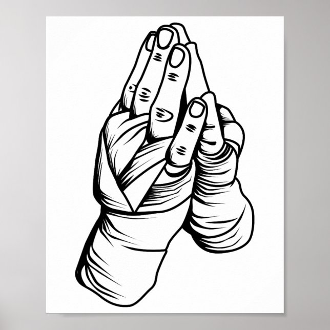 Muay Thai Martial Arts Combat Boxing Sport Poster (Framsidan)