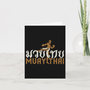 Muay Thai Martial Arts Thai Boxing Trainer Älskare Kort