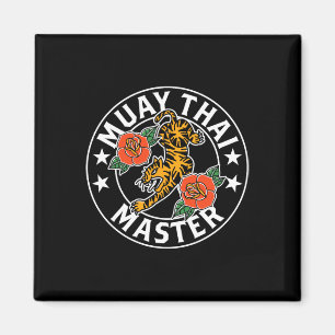 Muay Thai Mästare Fighter Boxning Hobby Kampsport Magnet