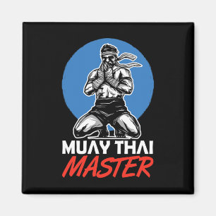 Muay Thai Mästare Hobby Kampsport Boxning Fighter Magnet