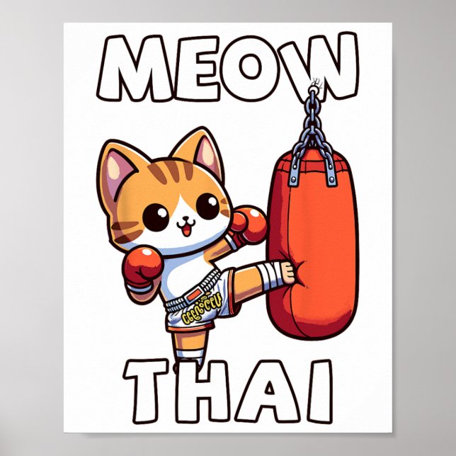 Muay Thai Meow Thai Poster (Framsidan)